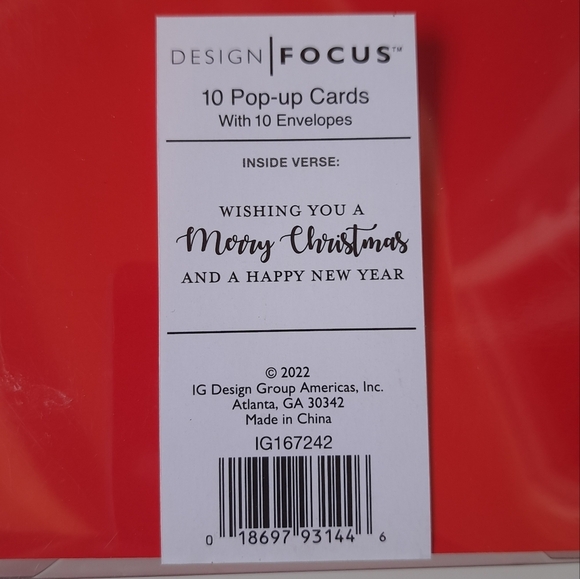 10 fold-out Christmas cards with envelopes - Picture 2 of 4